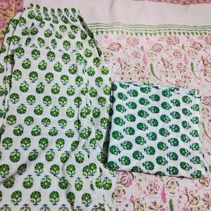 Green Kurta Set