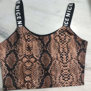 Snake Print Sexy Top