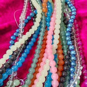 10 Glass Beads String