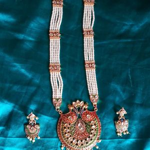 Peacock Design Rajputi Rani Har Set