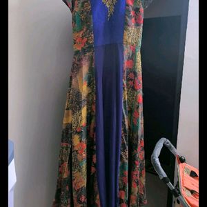 Multicolored Ethnic Gown