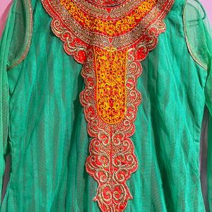 Sea Green Anarkali