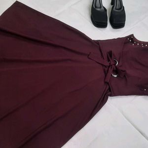 Pearl Maroon Dress