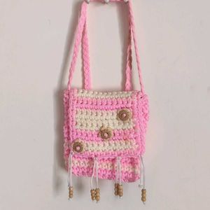 Pastel Crochet Slingbag