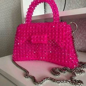 MAGENTA BEADED BAGS