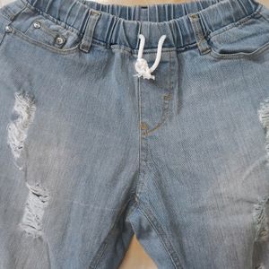 Distressed Denim Jeans