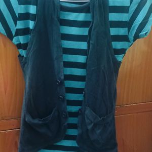 T-shirt With Jacket For Women..