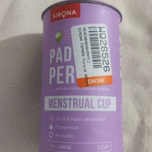 Combo Of Menstrual Cup-large & Intimate Wet Wipes