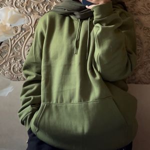 Oversized hoodie(green) .Premium quality (warm)