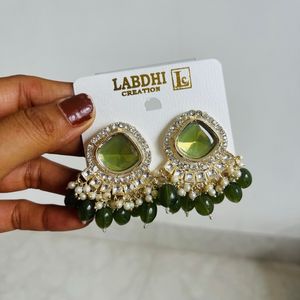 Olive Green Earrings!!