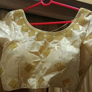 Golden Saree Blouse