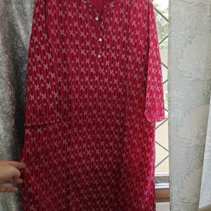 Be Indi Red Kurta