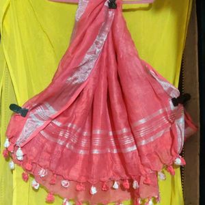 Festive Pink Dupatta Almost New