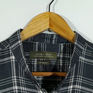 Black Checks Shirt (Men's)