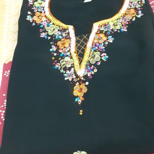 Beautiful black Embroidered top