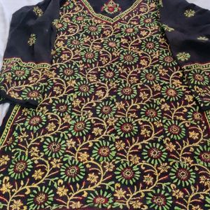 Short Kurta with Beautiful Thread Work