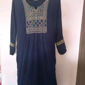 Navy Blue Kurta