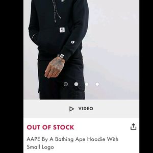 Aape By A Bathing Ape Men Patch Logo Hoodie