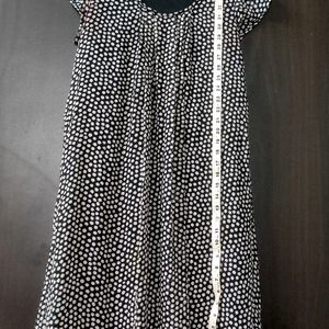 Black And White Polka Dot Tunic