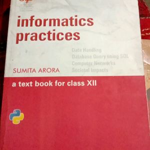 Text Book Is Informatics Practices Class 12