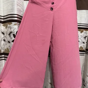 Koovs Pink Culottes/Trousers