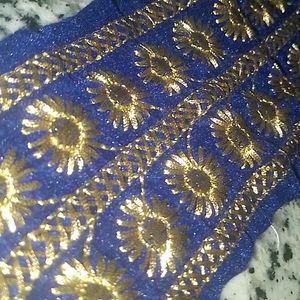 Dark Blue Velvet Lace