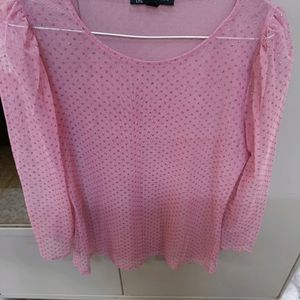 Shimmer Lavender Net Top