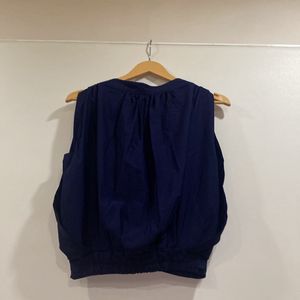 Navy Blue Top With Attrcative Deisgn