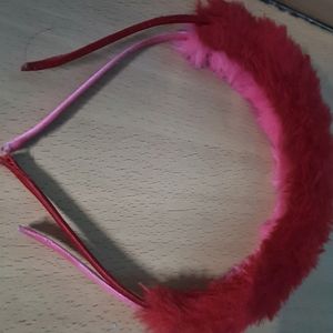 Daily Wear 2 Hairbands, Colour - Red And Pink