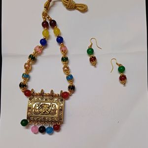 Combo Of 2 Neckless With Ear Rings