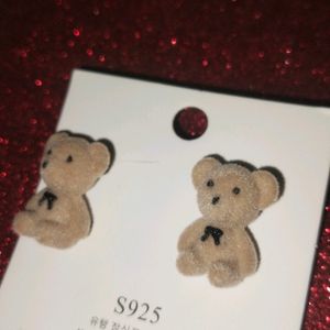 Korean Teddy Earrings