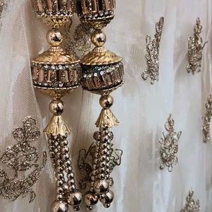 Golden Party wear Lenhga Choli