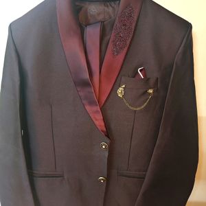 Coat Suit New (Wine Colour)