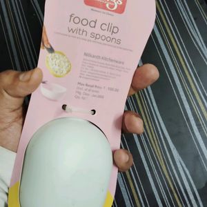 Food Spoon With Clip