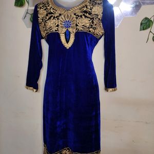 NAVY BLUE SHANEEL KURTI SET 🌠