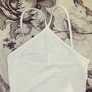 H&m White Crop Top(xxs)