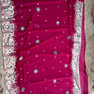 Rani Colour Brand New Saree