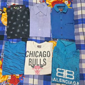 **Sell**Combo Of 6 Shirts/Tshirts