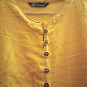 Straight Kurta for Women with Mandarin Collar