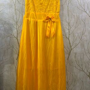 New Design Yellow Frock