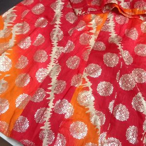 Lehna Choli .        Skirt Is stiched. With Duptta (2.5 Mit)   Blouse piece