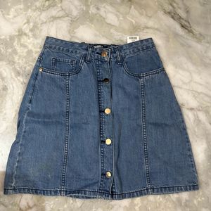 Blue Denim Skirt