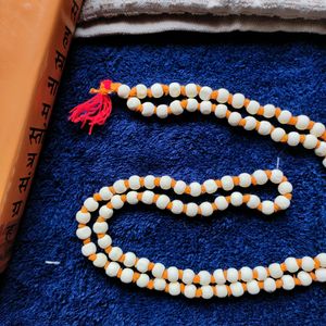 Safed Chandan Jap Mala White Sandalwood Rosary NEW