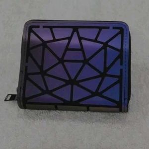 Holographic Women Small Double chain Wallets