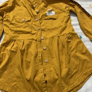 Women Top Mustard