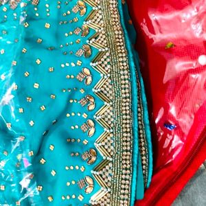 Sea Green Wedding Purpose Saree