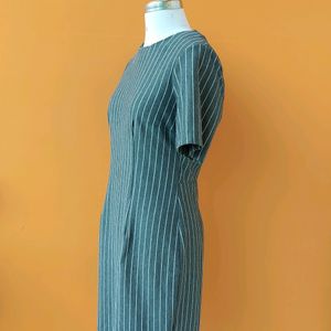 VERO MODA STRIPPED GREY DRESS