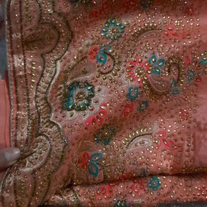 Karwachauth Special Pure Upada Cutdana Work Suit