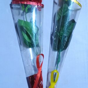 Artificial Roses Both Red And Yellow For Gifts..
