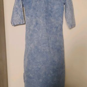 Blue Denim Kurta